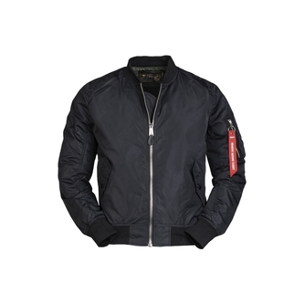 US letecká bunda letní MA1 Bomber Teesar - černá, 3XL
