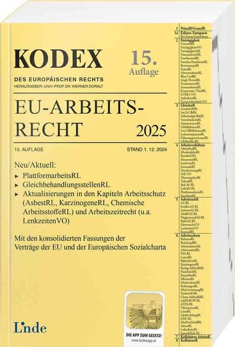 KODEX EU-Arbeitsrecht 2025