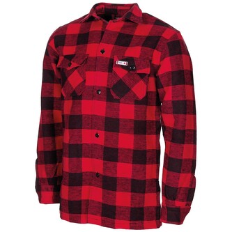 Košile kostkovaná dřevorubecká Fox Lumberjack - červená, S