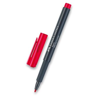 Popisovač Faber-Castell Neon výběr barev červená
