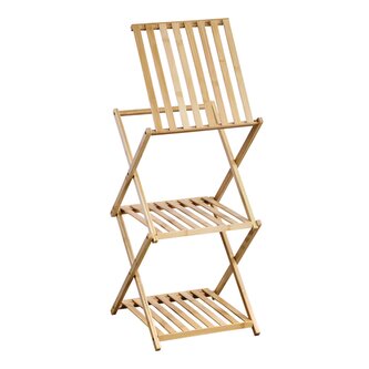 KESPER Polička do koupelny skládací bambus 39 x 32 x 67cm