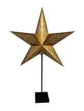 Svítící LED hvězda CALORE 45 cm zlatá