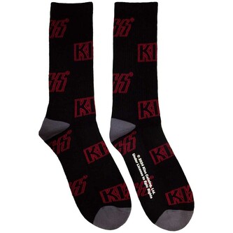 Ponožky KISS - Logo Pattern, 40 - 45