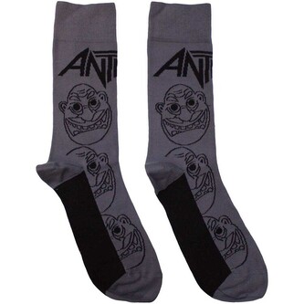 Ponožky Anthrax - Faces Pattern Mono, 40 - 45