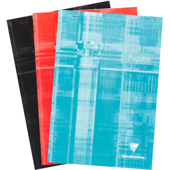 Clairefontaine, Poznámkový blok Metric, A4, 80 listů, linkovaný 7mm s okraji, sešitý