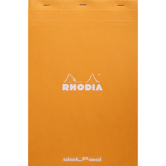 Clairefontaine, Poznámkový blok Rhodia Basics, A4+, 80 listů, tečkovaný, oranžový