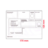 Obálky B6 DVR 125 x 175 mm opakované doručení
