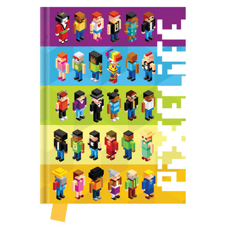 Památník JUNIOR S7 14x18 cm, 80 list. čistý - Pixelife