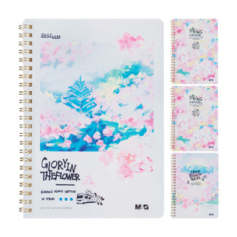 Blok linkovaný se spirálou A5 Sakura time (3 designy)