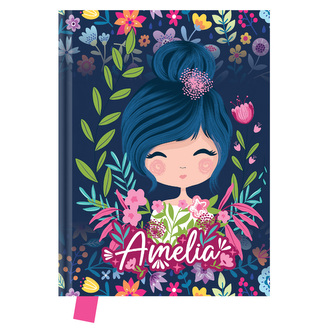 Památník JUNIOR S7 14x18 cm, 80 list. čistý - Amelia