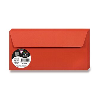 Obálka CF - DL korálová samolep. 120g. (20ks)