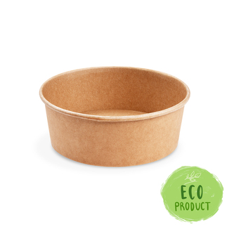 Papierová miska (PAP/PE) kraft Ø185mm 1300ml [50 ks]