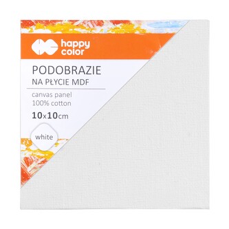 Malířské plátno Happy Color 10x10 cm MDF 4 mm - bílé