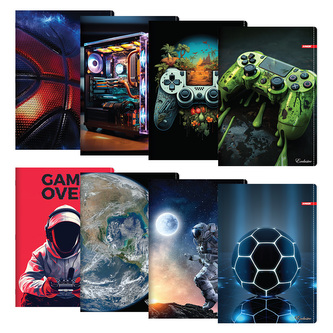 Sešit A4, 40 listový - linkovaný, design C