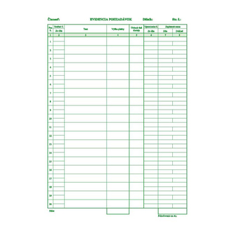 Kniha pohledávek a závazků A4 (325)