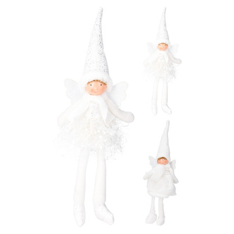 Holčička - Anděl 40 cm, bílá