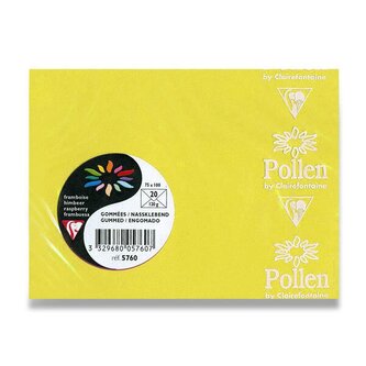 Obálka CF - 100x75 mm žlutá 120g (20ks)