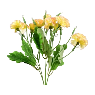 Umělá kytice karafiátů 35 cm, meruňková