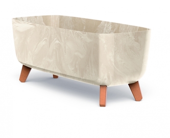 Květináč GRACIA CASE BETON EFFECT 58 cm - barva: písková