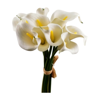 Umělá kytice kal 35 cm, bílá