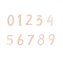 Zestaw wykrojników - Cyfry 10szt