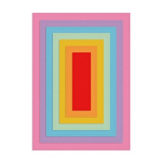 Zestaw wykrojników - Prostokąty 15x10cm 7szt