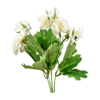 Umělá kytice karafiátů 35 cm, bílá Umělá kytice karafiátů 35 cm, bílá