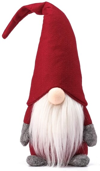 Vánoční skřítek ELF 009 47 cm červený