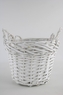 Proutěný koš bílý, balení 3 ks