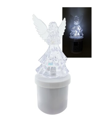 HD-136 LED svíce Anděl - bílý blikající plamen HOME DECOR