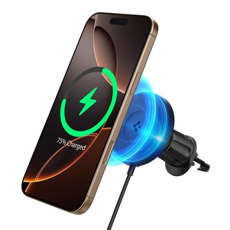 Spigen OneTap Pro 4 MagSafe Car Mount Charger, black - Wireless / AirVent Hook