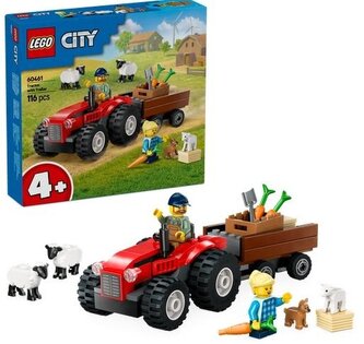 Lego Červený traktor s přívěs. a ovcemi 60461