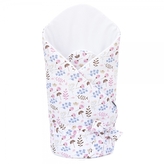 Bavlněná zavinovačka na zavazování, Ginko, bílá/růžová