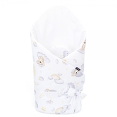 Bavlněná zavinovačka na zavazování, Koala na mráčků, bílá/béžová