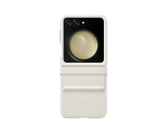 EF-VF731PUE Samsung Kožený Kryt (Eko) pro Galaxy Z Flip 5 Cream (Pošk. Balení)