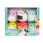 SQUISHMALLOWS Micromallows 6Pack - Krab, Želva, Kráva, Krocan, Ježek, Slimák