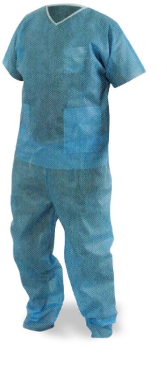 Jednorazowy dwuczęściowy kombinezon medyczny SMS 35g rozmiar XXL