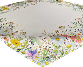 Vzorovaný ubrus na stůl FLOWERS 85x85 cm Mybesthome
