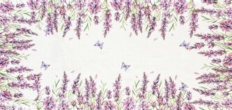 Vzorovaný ubrus - běhoun na stůl LAVENDA 40x85 cm Mybesthome