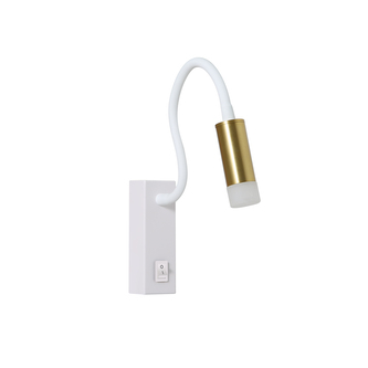 Immax GOAL designové nástěnné LED svítidlo s vypínačem,3W, WHITE+GOLD+ACRYL