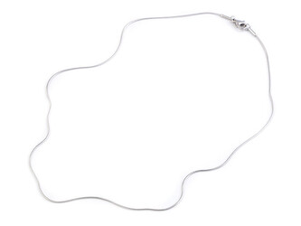 Hadí řetízek z nerezové oceli 0,09x43 cm - 1 ks - platina