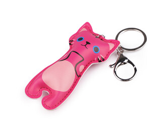 Přívěsek na batoh / klíče kočka - 1 ks - 5 pink