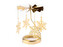 Otočný vánoční svícen / kolotoč - 1 ks - 5 zlatá vločka