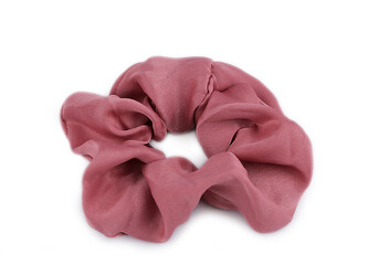 Gumička scrunchie do vlasů - 20 ks - 2 starorůžová
