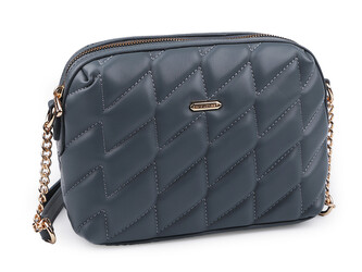 Kabelka crossbody prošívaná 24x17 cm - 1 ks - 6 modrošedá sv.