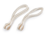 Dekorační úvaz / šňůra na závěsy s magnetem - 2 ks - 1 krémová světlá