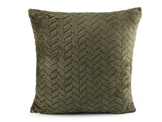 Povlak na polštář plyšový 40x40 cm - 2 ks - 4 zelená