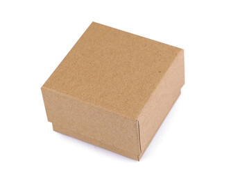 Krabička na šperky 7x7 cm - 12 ks - hnědá přírodní