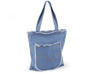 Riflová taška - 1 ks - 1 modrá jeans