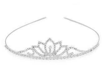 Štrasová čelenka / korunka do vlasů - 1 ks - 3 crystal